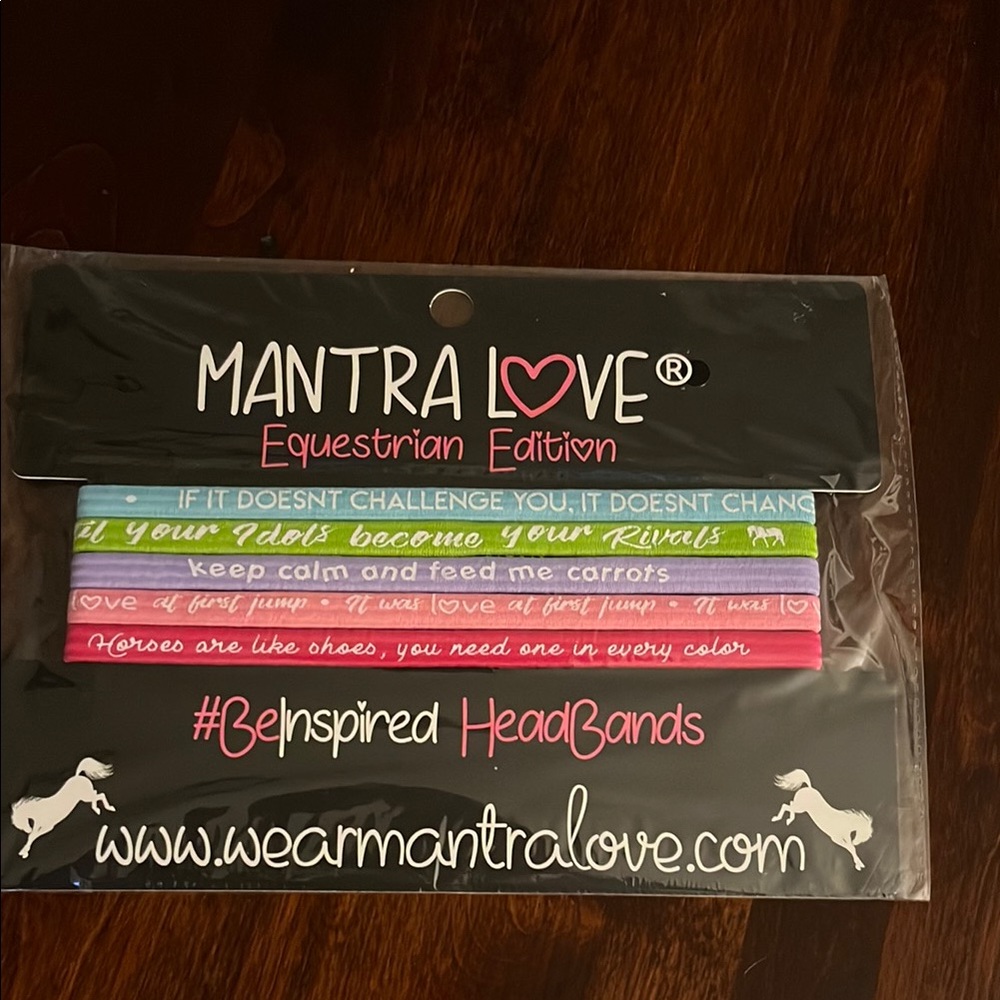Mantra Love Equestrian Headbands Set